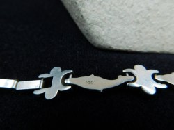 silver fleurs bracelet back